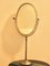 Large French Nickel Standing Mirror, Image 2