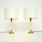 Brass & Tole Table Lamps, 1970s, Set of 2, Image 1