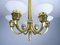 Art Deco Bronze Ceiling Lamp, Image 7