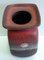 Vintage Square-Shaped Ceramic Vase in Red-Brown Lava from Jasba, 1970s, Image 2