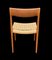 Dining Chairs Model 75 in Teak and Papercord by Niels Otto Moller, Set of 8 2