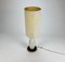Lámpara de pie italiana Mid-Century de vidrio y teca, años 50, Imagen 4