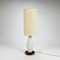 Italienische Mid-Century Stehlampe aus Glas & Teak, 1950er 1