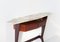 Italian Sculptural Wooden Console Table with Marble Top, 1950s, Image 2