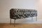 Ikea Pastill Bench with Cover in Artificial Zebra Skin, 2000s 1