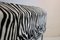 Ikea Pastill Bench with Cover in Artificial Zebra Skin, 2000s 4