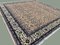 Square Turkish Kayseri Rug Hand Knotted in Beige Wool 4