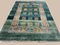 Tapis Chobi Artisanal en Laine Verte, Afghanistan 2