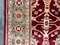 Handgemachter Afghanischer Ziegler Chobi Teppich aus Wolle in Rot & Beige 6