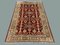 Handmade Afghan Wool Ziegler Chobi Rug in Red & Beige 1