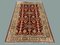 Tapis Ziegler Chobi Artisanal en Laine Rouge et Beige 1