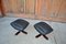 Swedish Leather Footstool, 1970s, Set of 2 4