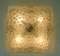 Square Ceiling Lamp in Bubble Glass from Hustadt Leuchten, 1970s 5