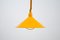 Yellow Pendant Lamp from E.S. Horn Aalestrup, Denmark, 1960s, Image 4