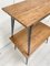 Metal & Oak Table from Tolix, 1950s, Image 5