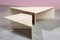 Postmodern Travertine Low Triangular Tables from Up&Up, 1970, Set of 2 3