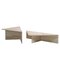 Postmodern Travertine Low Triangular Tables from Up&Up, 1970, Set of 2 1