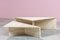 Postmodern Travertine Low Triangular Tables from Up&Up, 1970, Set of 2 4