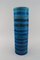 Große glasierte Keramikvase in Rimini-Blau von Aldo Londi für Bitossi 2