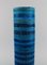 Large Rimini-Blue Glazed Ceramic Vase by Aldo Londi for Bitossi, Image 3