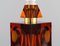 Große bernsteinfarbene Tischlampe aus Kunstglas von Carl Fagerlund für Orrefors 5