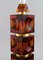 Große bernsteinfarbene Tischlampe aus Kunstglas von Carl Fagerlund für Orrefors 3