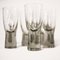 Bicchieri in vetro fumé di Per Lutken per Holmegaard, Danimarca, anni '50, set di 8, Immagine 2