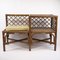 Vintage Bamboo & Rattan Telephone Table or Bench, 1970s 4
