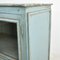 Blauer Vintage Vintage Schrank mit Glasfront 6