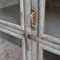 Blauer Vintage Vintage Schrank mit Glasfront 8