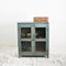 Vintage Blue Glass Fronted Cupboard 2