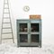 Vintage Blue Glass Fronted Cupboard 3