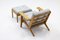 Fauteuil et Ottomane par Hans J. Wegner pour Getama, Set de 2 2