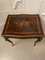 Antique French Rosewood Marquetry Inlaid Centre Table, Image 11