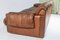 Mid-Century Scandinavian Brown Patchwork Leather 3-Seat Sofa, 1970s, Image 12