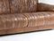 Mid-Century Scandinavian Brown Patchwork Leather 3-Seat Sofa, 1970s, Image 8