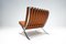 Sillas Barcelona de cuero coñac de Mies Van Der Rohe para Knoll, años 60. Juego de 2, Imagen 14
