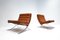 Cognac Leather Barcelona Chairs Set with Ottoman for Knoll, 1960s 3