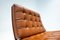 Cognac Leather Barcelona Chairs Set with Ottoman for Knoll, 1960s, Image 8