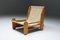 Italienische minimalistische Sessel aus Kiefernholz mit Leinen, 1970er, 2er Set 7