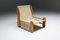 Italienische minimalistische Sessel aus Kiefernholz mit Leinen, 1970er, 2er Set 1