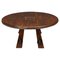 Rustic Round Coffee Table, 1960s 1