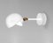 Mid-Century Modern White Eye Wandlampe von Serge Mouille 2