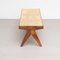 057 Civil Bench in Wood and Woven Viennese Cane by Pierre Jeanneret for Cassina 16