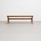 057 Civil Bench in Wood and Woven Viennese Cane by Pierre Jeanneret for Cassina, Image 5