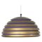 Scandinavian Copper & Purple Metal Hanging Lamp, Sweden, 1960s 1