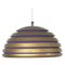 Scandinavian Copper & Purple Metal Hanging Lamp, Sweden, 1960s, Image 1