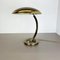 Lámpara de escritorio 6751 Bauhaus alemana de latón de Kaiser Leuchten, Germany, años 50, Imagen 3