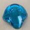 Cuenco o cenicero de cristal de Murano azul claro, años 70, Imagen 15