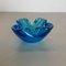 Light Blue Murano Glass Bowl or Ashtray, Italy, 1970s 10